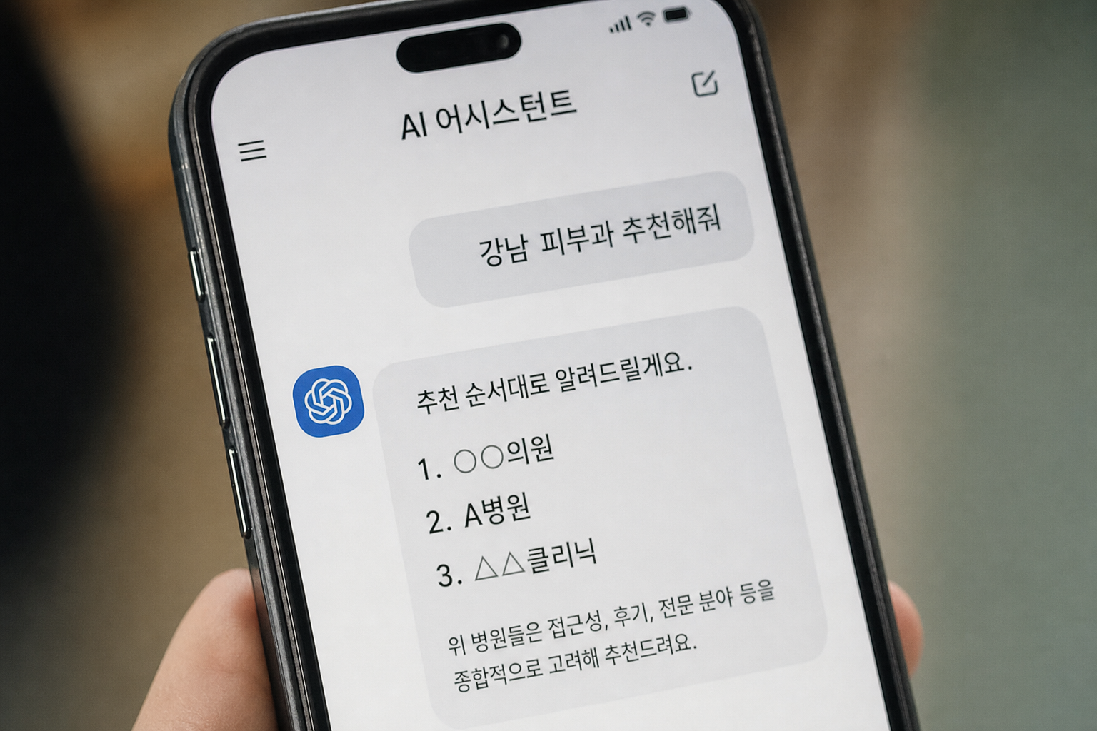 AI 추천 시대 병원 마케팅: 검색 1위보다 챗GPT의 '한 번 추천'이 신환을 만든다