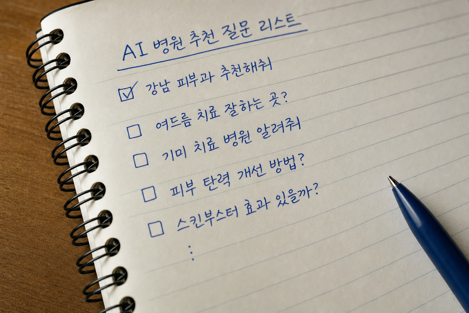병원 GEO 환자 질문 발굴 50가지: AI가 우리 병원을 추천하게 만드는 질문 지도