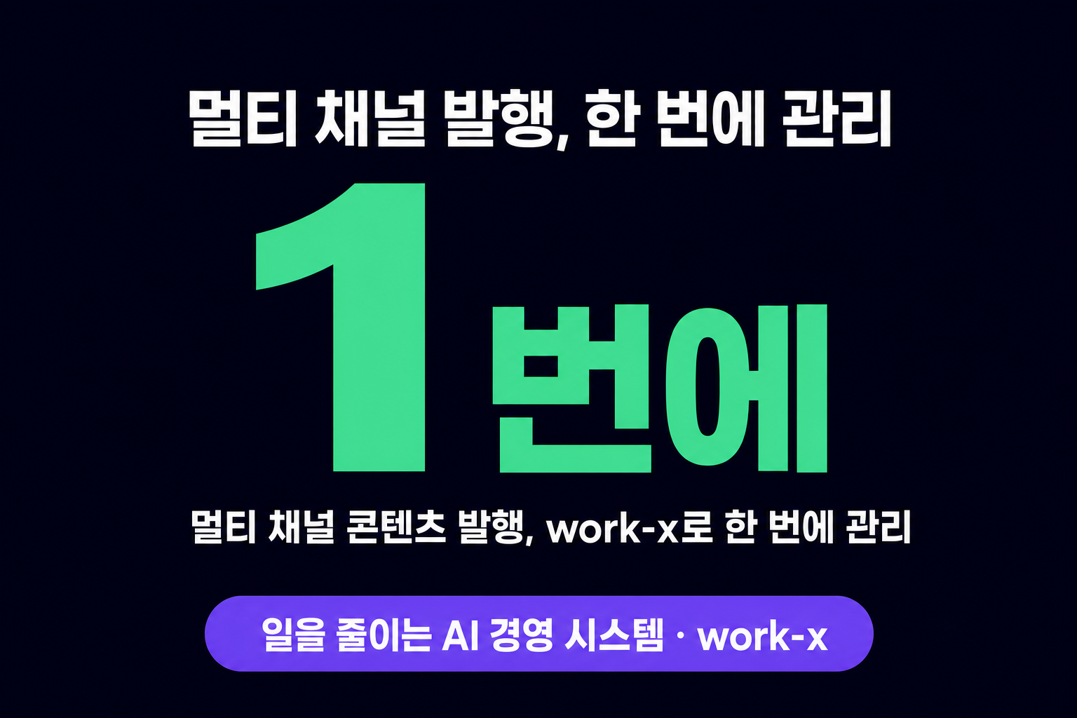 멀티채널 콘텐츠 발행, work-x로 통합 관리하면 무엇이 달라지나