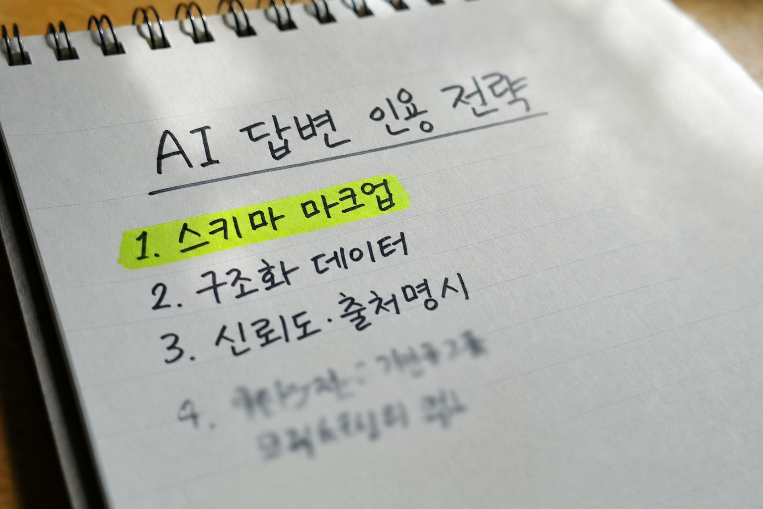 스키마 마크업으로 AI 답변에 인용되는 법: 구조화 데이터 활용 전략